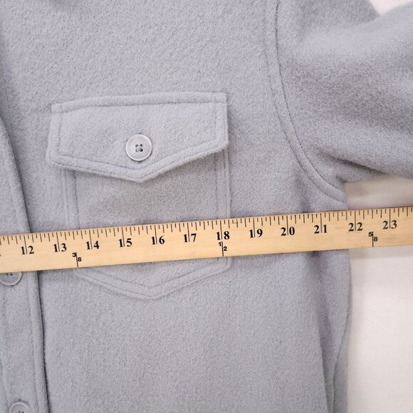 Hilary Radley Women's Button Up Shirt Jacket Blue Shacket Size Large - Picture 5 of 13